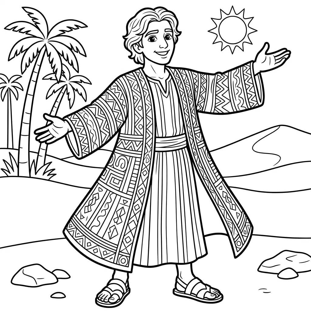 Joseph in His Coat of Many Colours