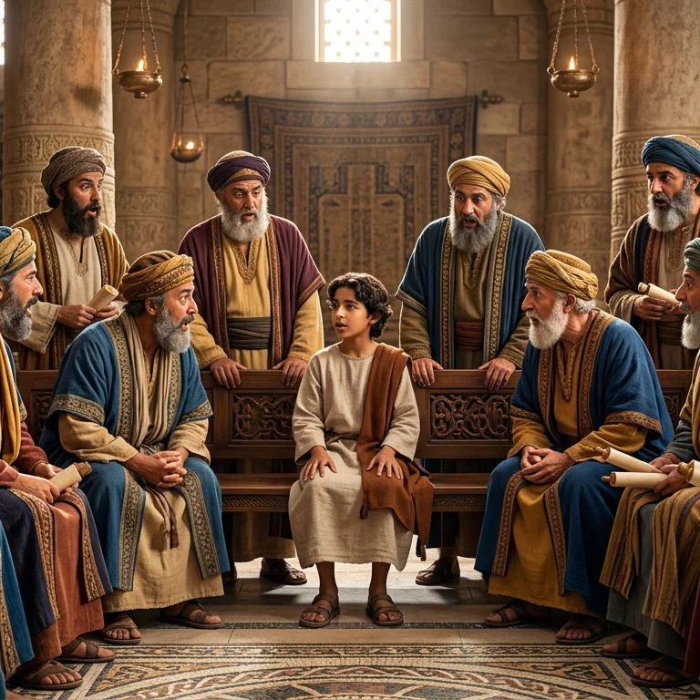 Young Jesus Teaching Among the Elders