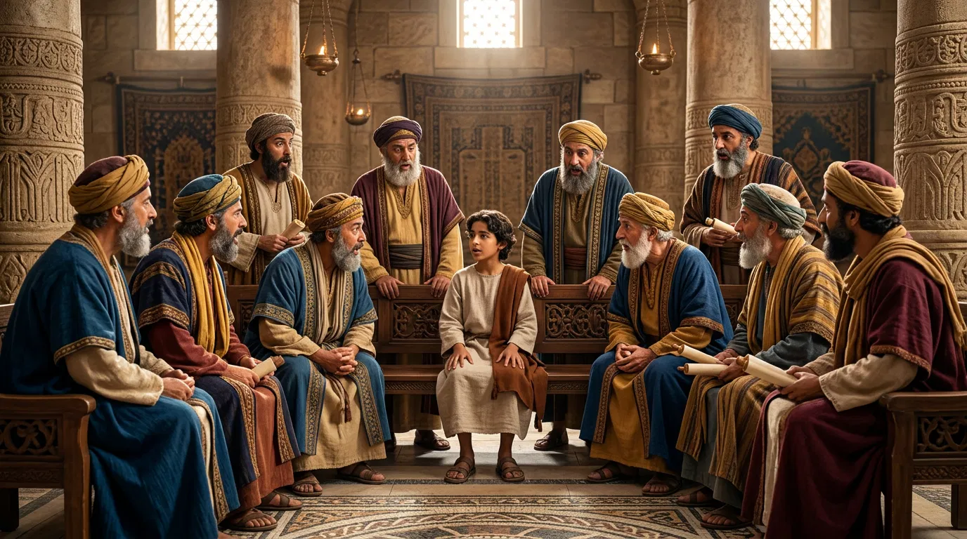 The Boy Jesus Questioning the Elders in the Temple