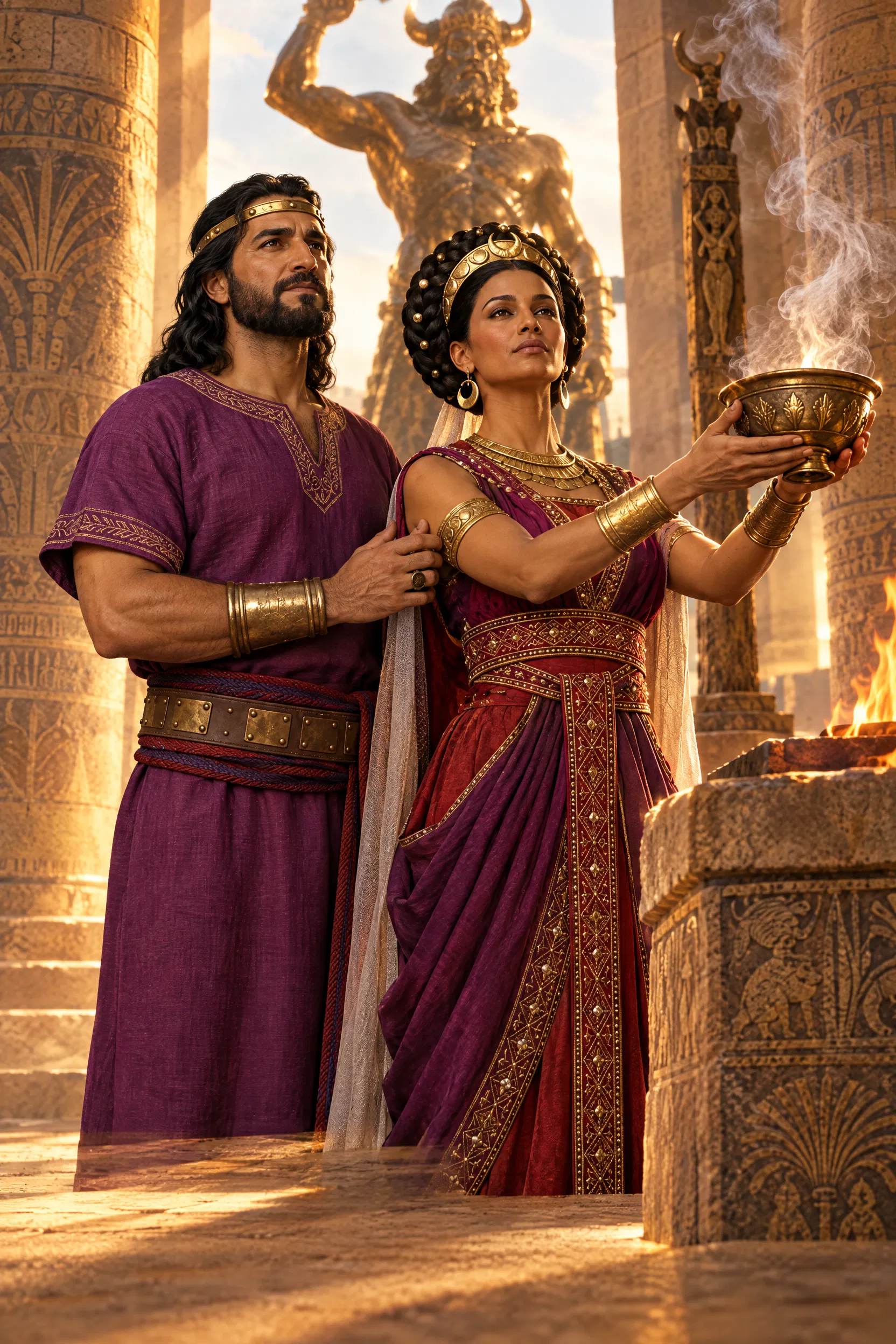 Ahab and Jezebel Worship Baal