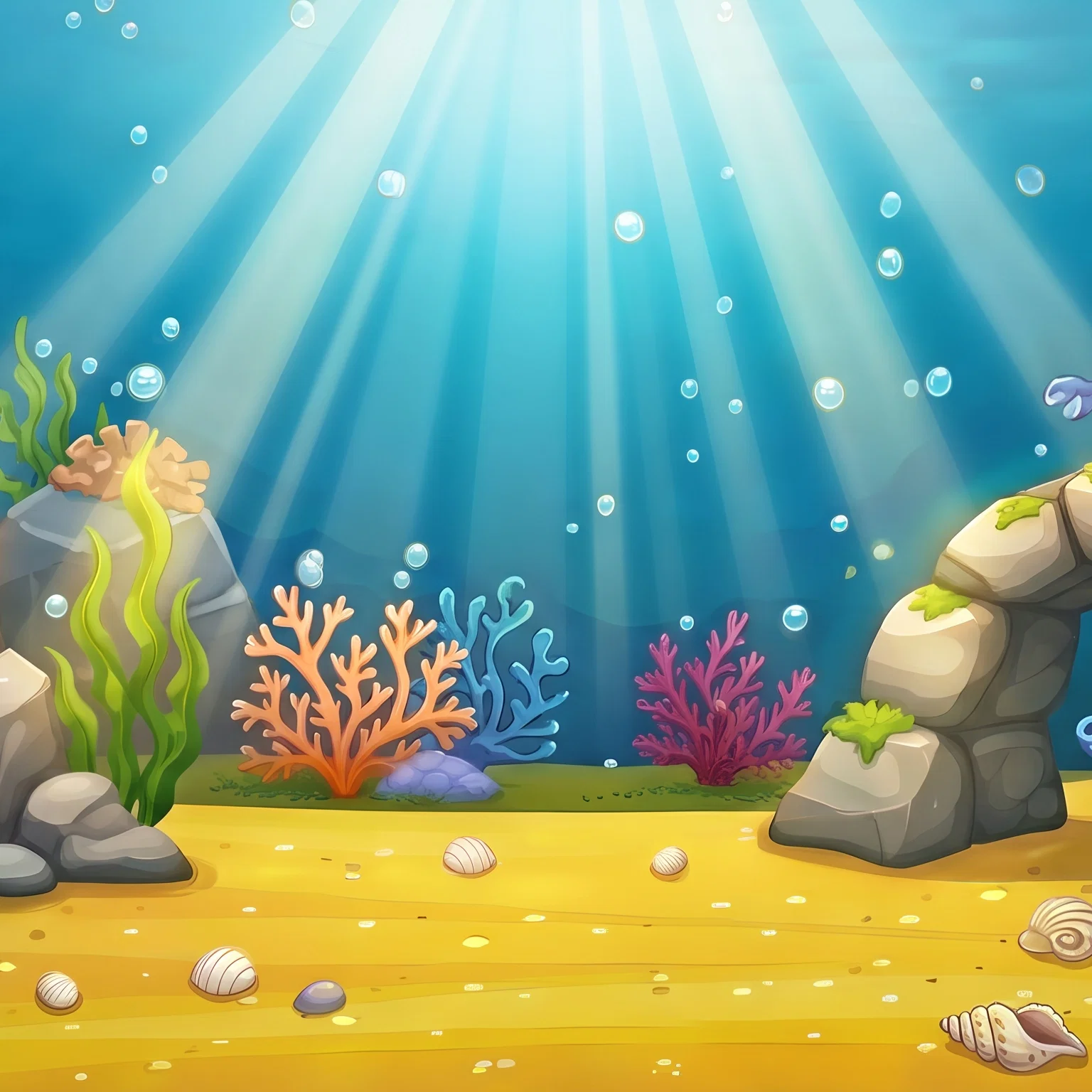 Sunlit Waters Above Ancient Biblical Seas
