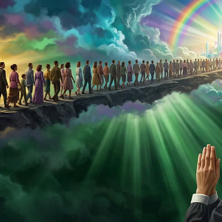 Ellen White's first vision of the people of God travelling to the heavenly city