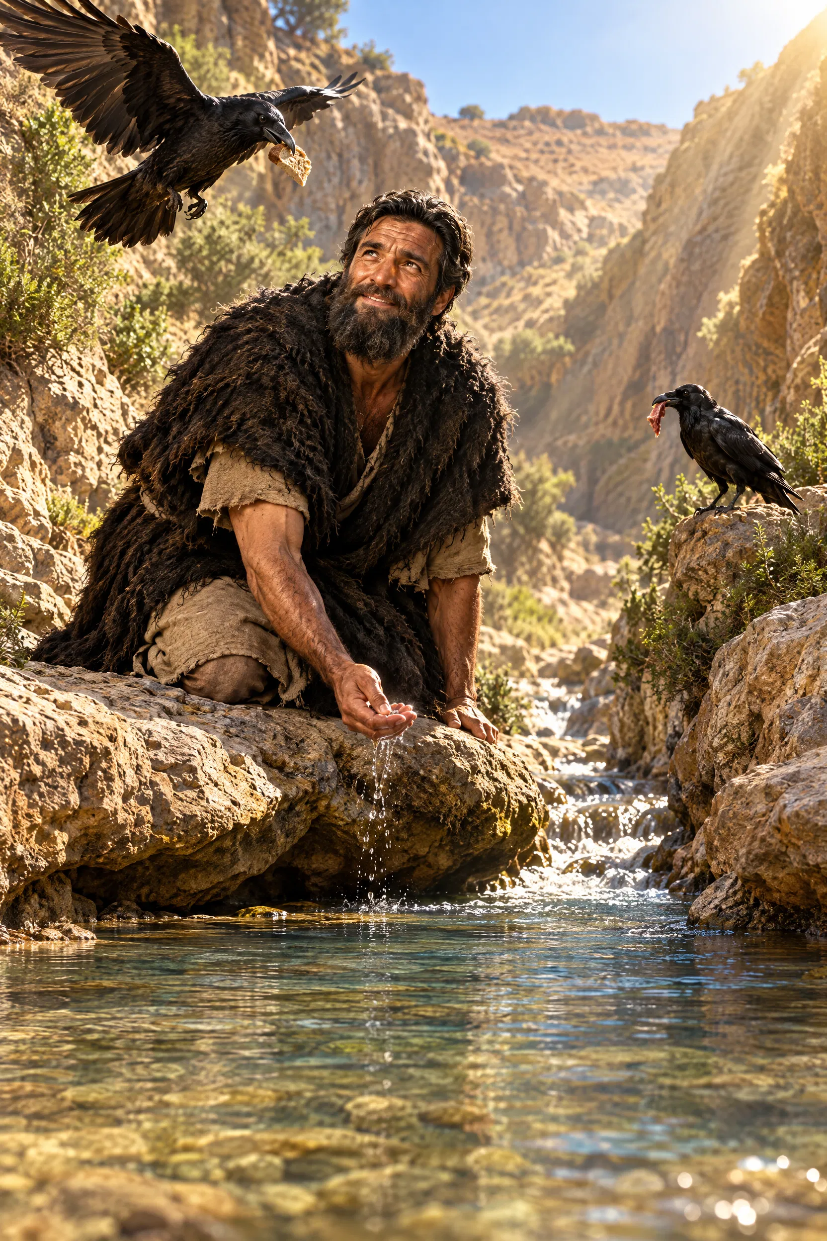 Ravens Feed Elijah at the Brook Cherith