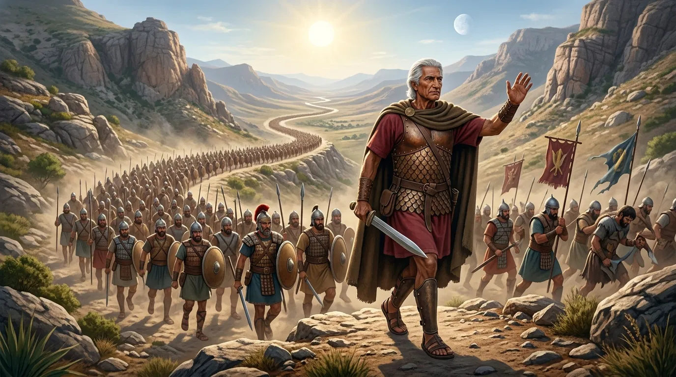 Joshua Leads His Army Through the Hills
