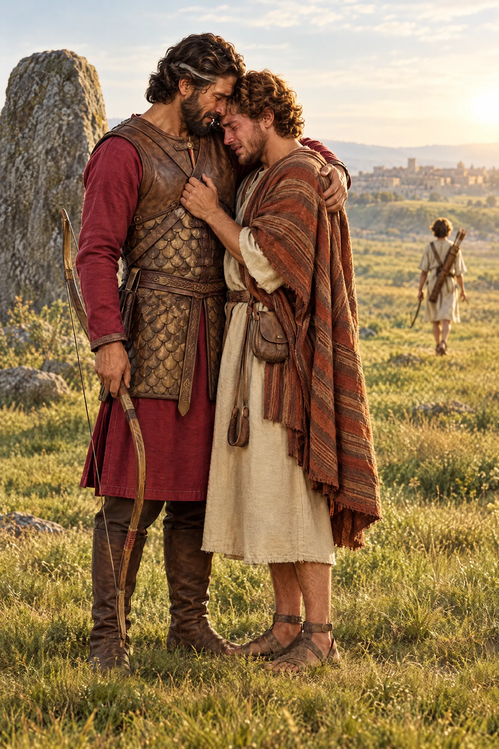David and Jonathan Weep at Their Parting