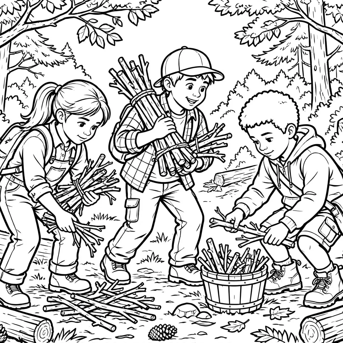 Gathering Timber for the Offering