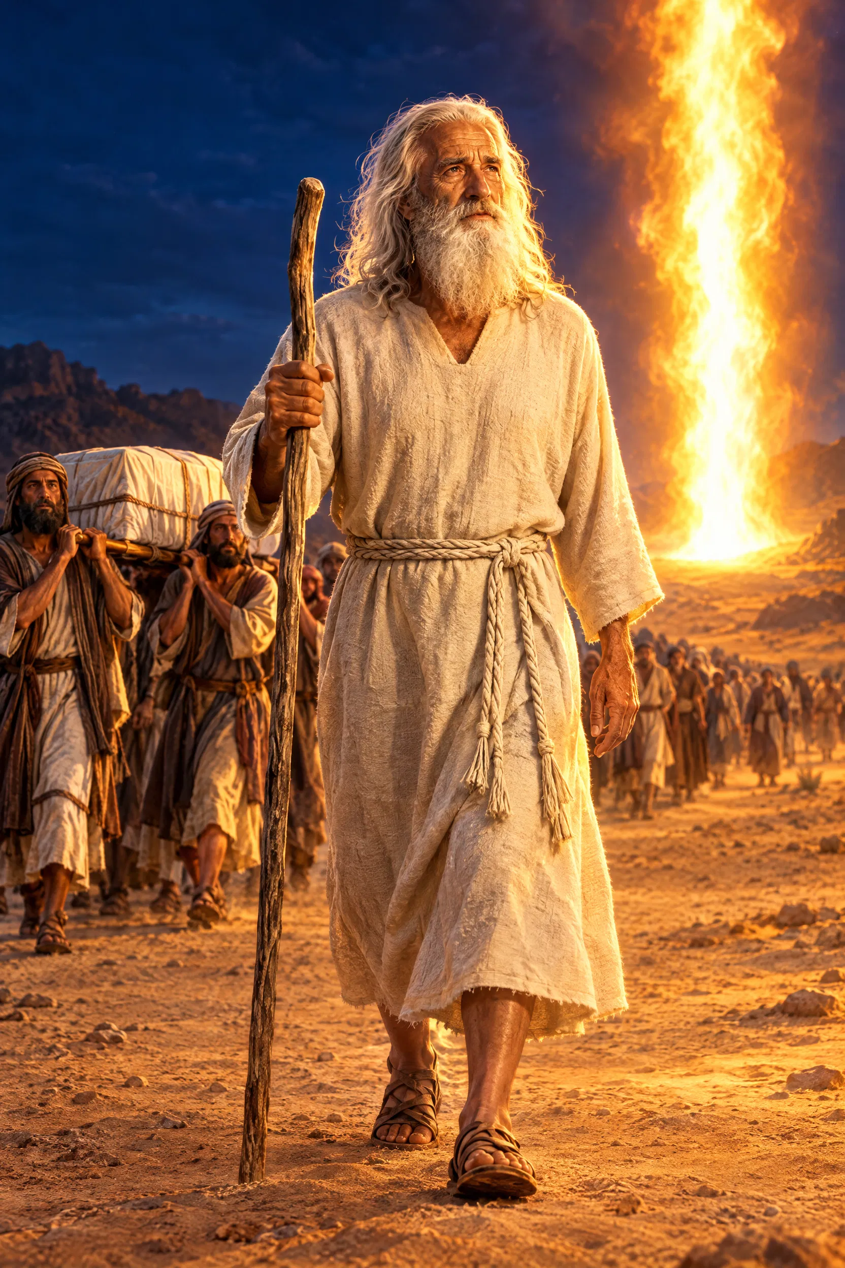 Moses Leads Israel by the Pillar of Fire