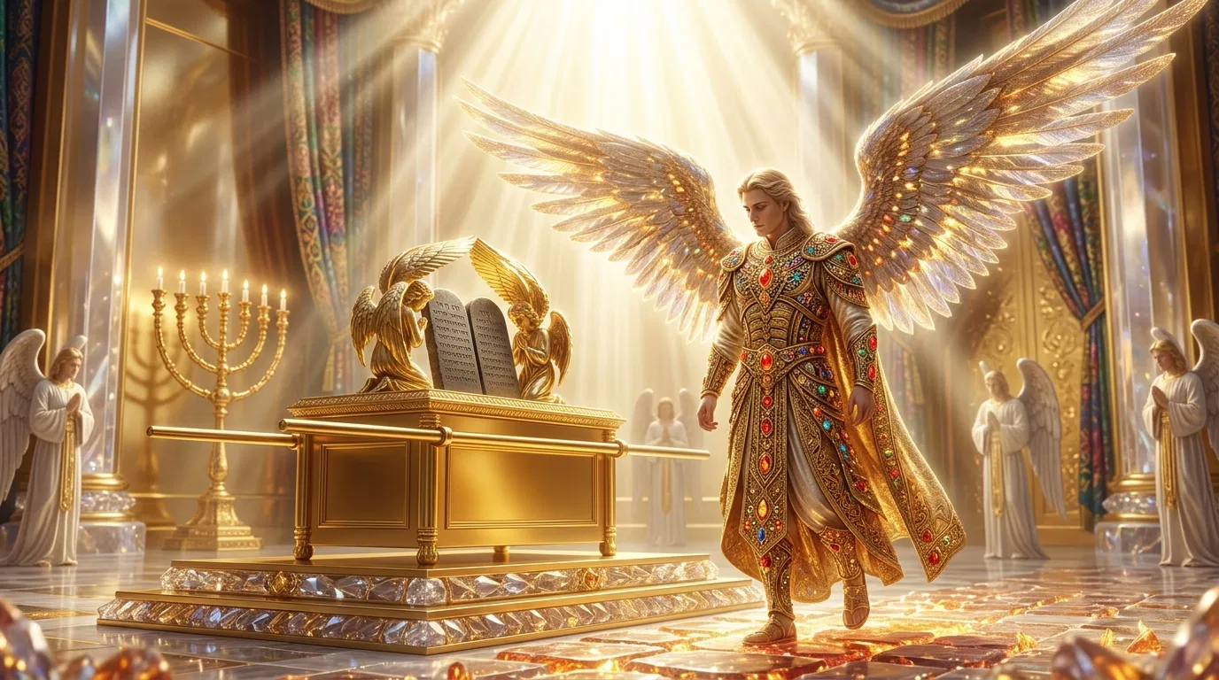 Lucifer Walks Beside the Ark in Heaven