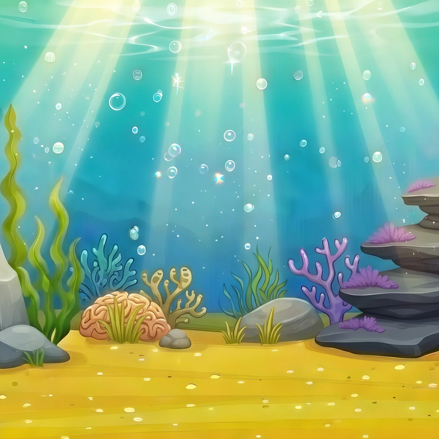 Sunlit Depths of the Ancient Sea