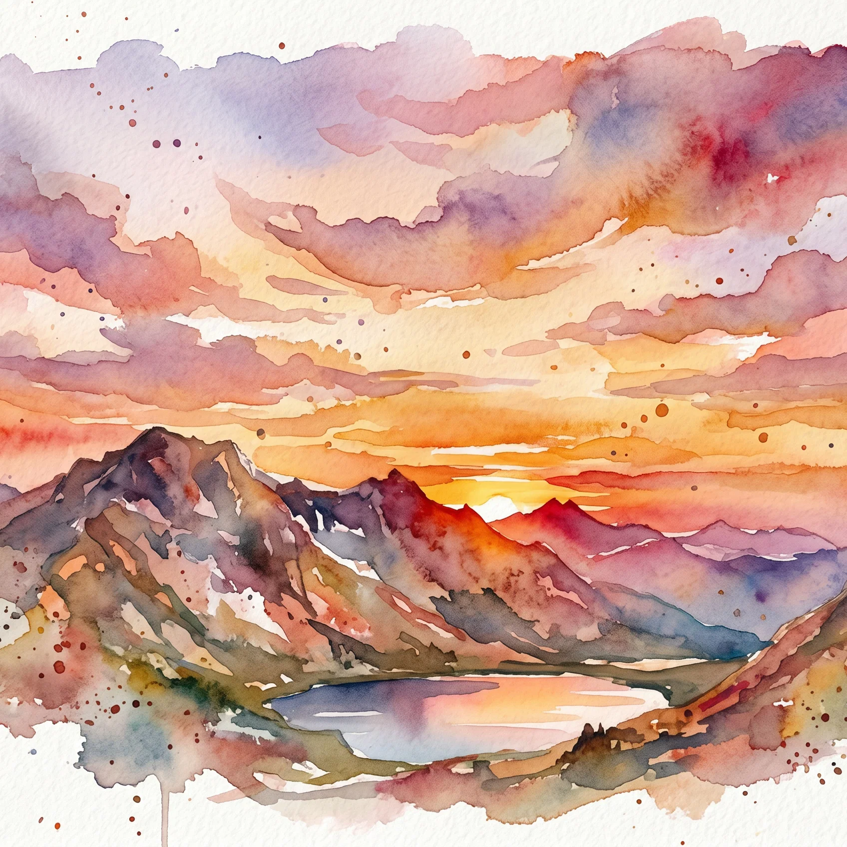 Divine Radiance Over Eternal Mountain Peaks