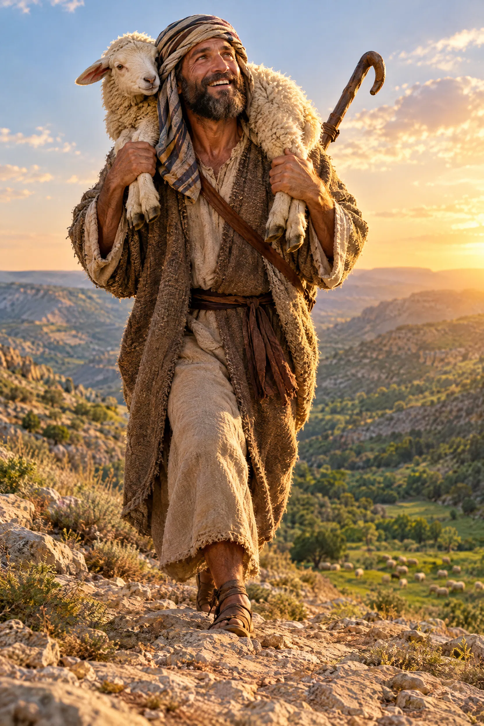 The Shepherd Carries the Lost Sheep Home