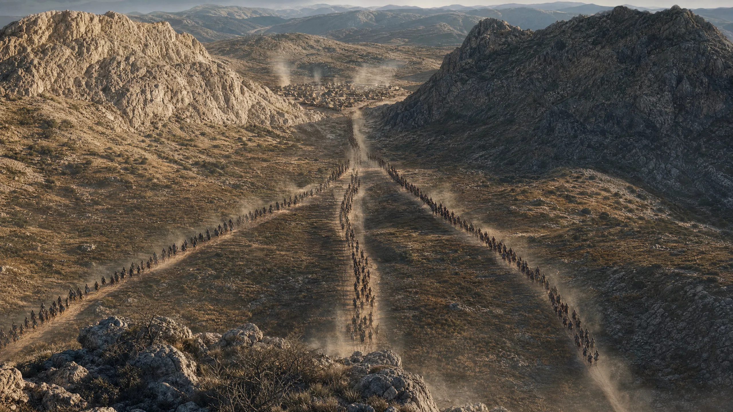 The Philistine Raiding Columns Advance