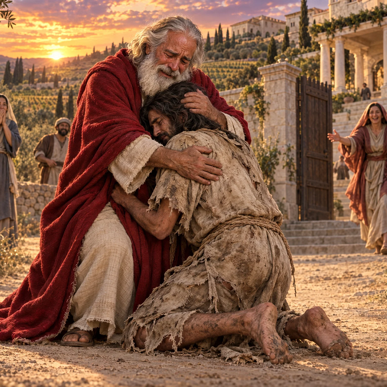 The Father's Grace at Sunset