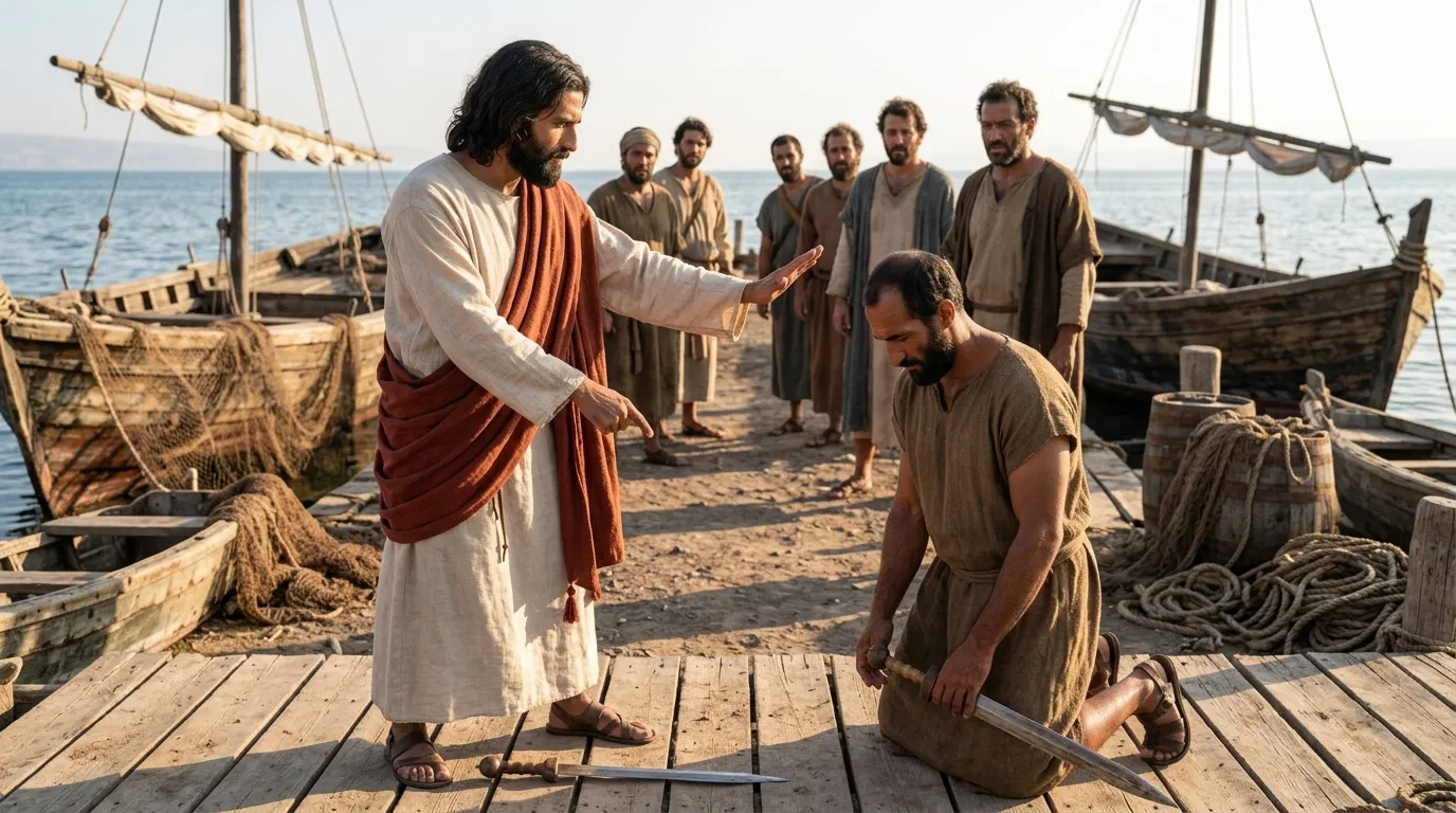 Jesus Tells Peter to Put Away His Sword