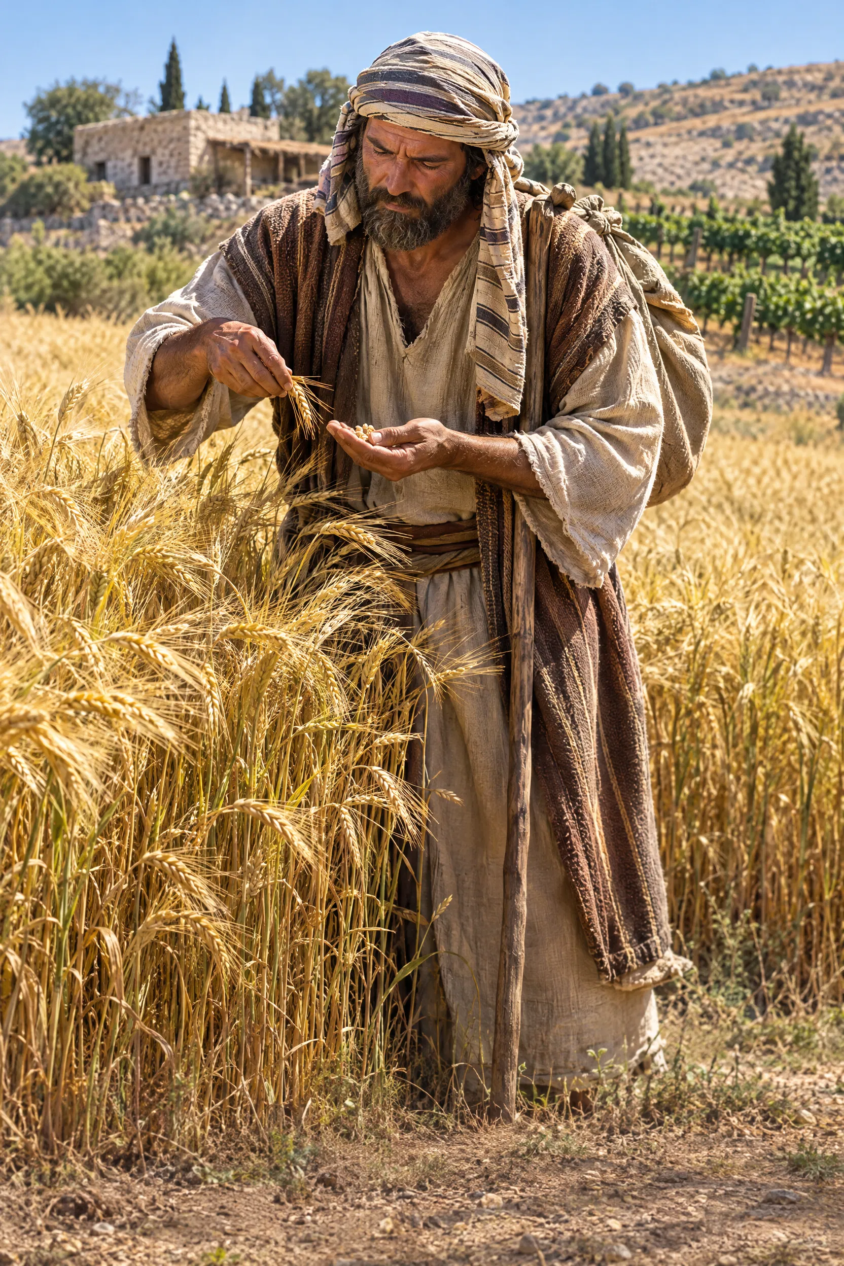 Traveller Plucking Ears of Grain in a Neighbour's Field