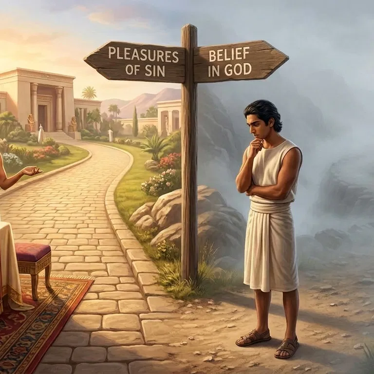 Joseph Choosing Between Two Roads