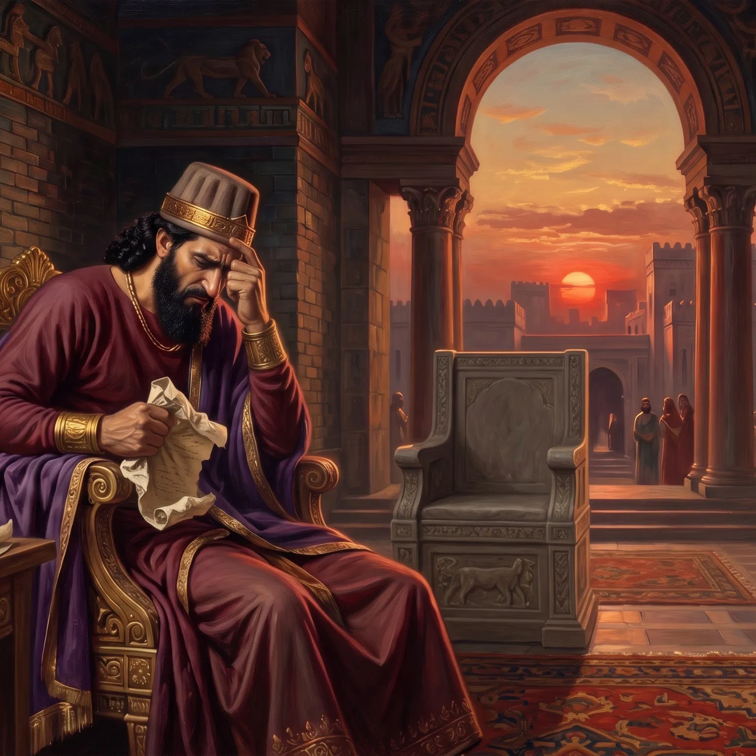 King Darius Troubled in His Palace