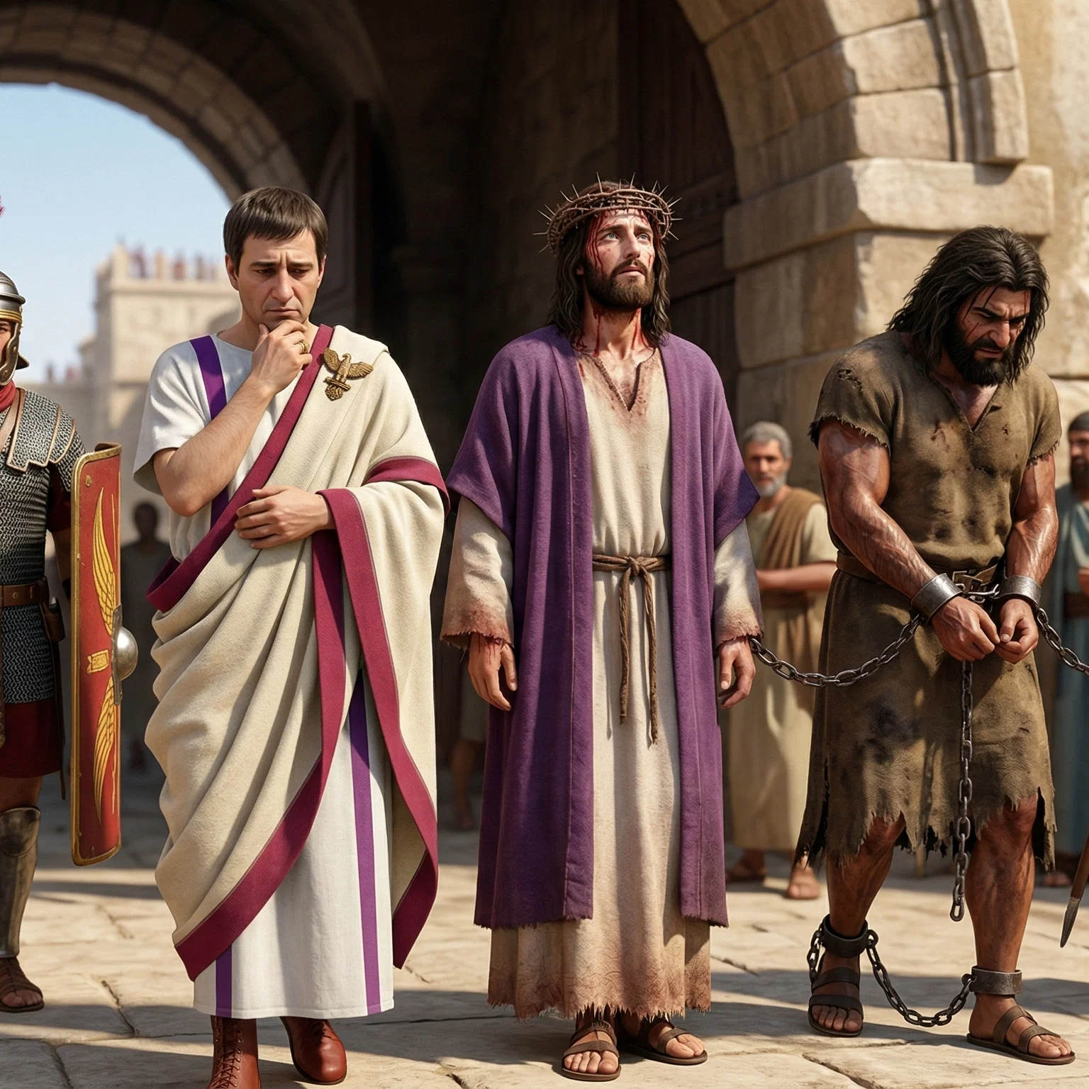 The Presentation of Jesus and Barabbas