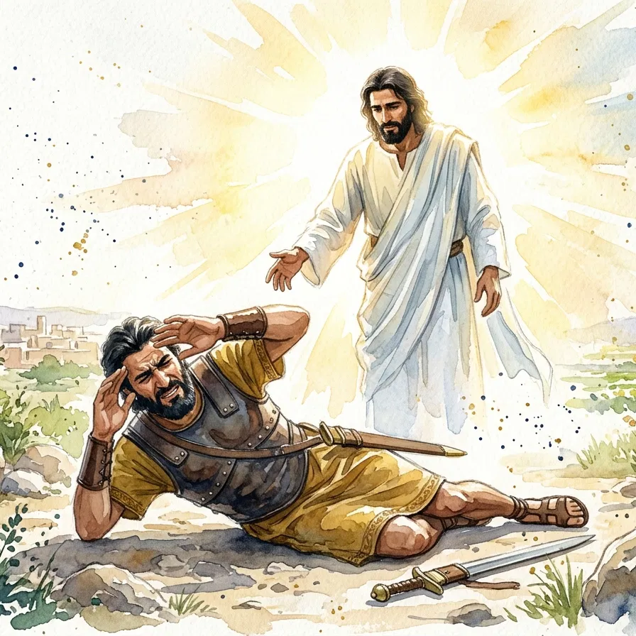 Saul Struck Down by Light on the Road to Damascus