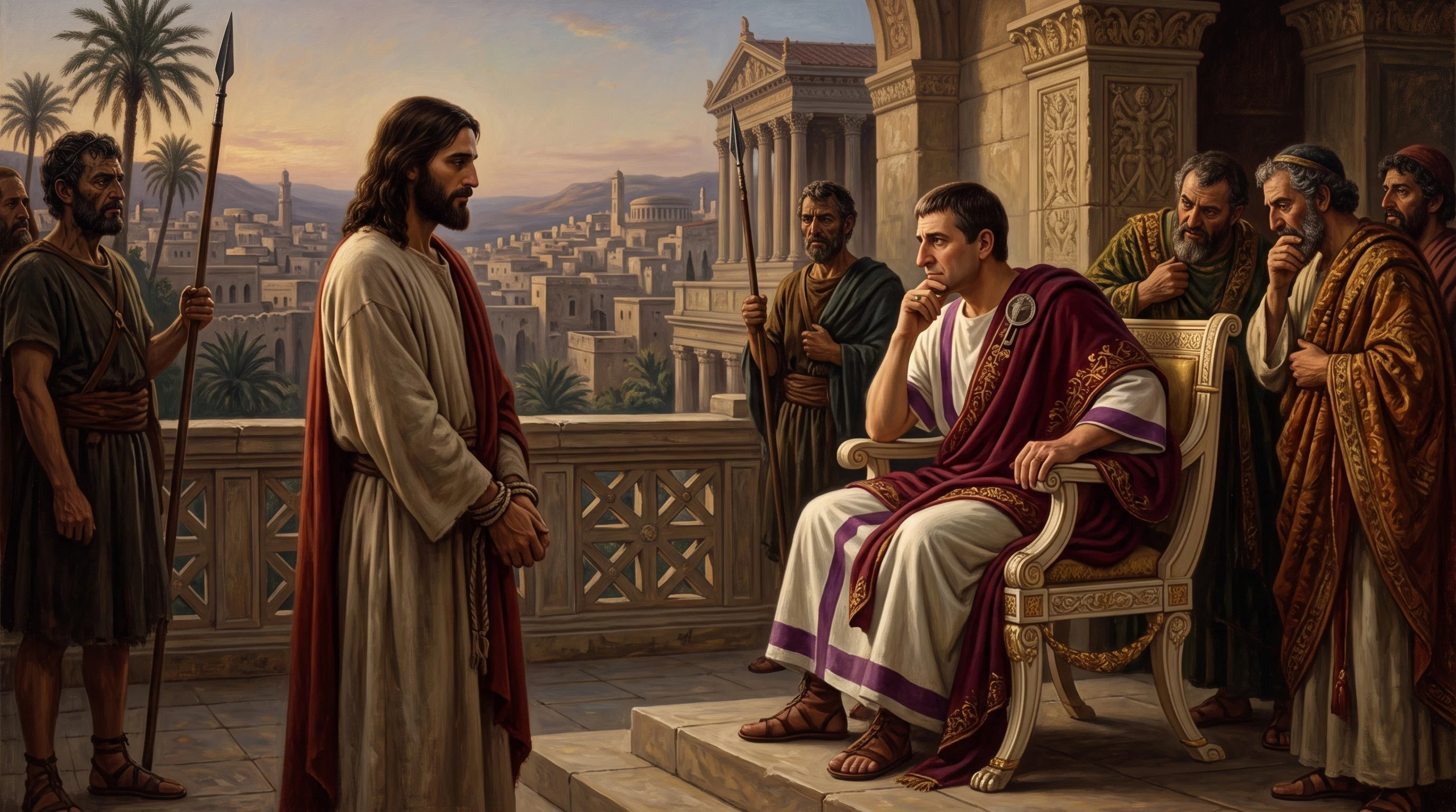 The Galilean Before The Governor