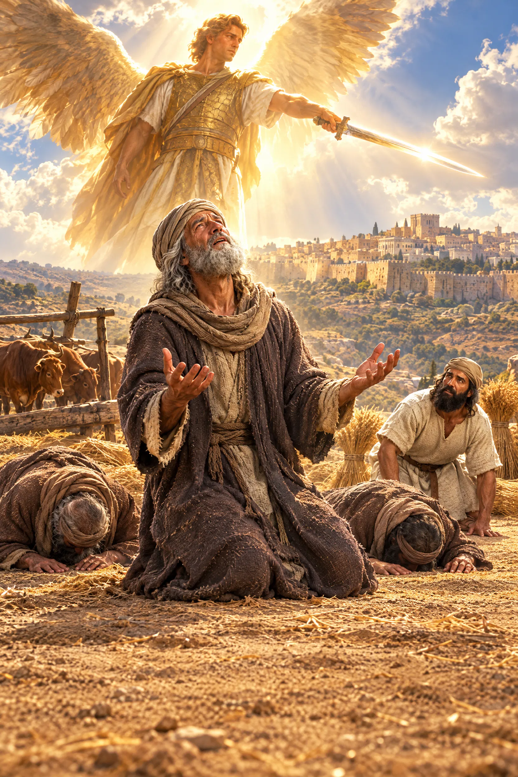 David Sees the Angel With the Sword