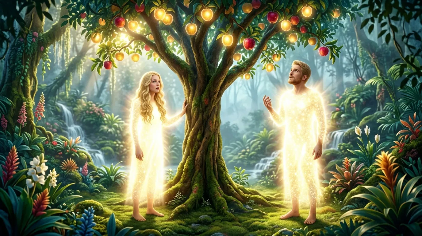 Adam and Eve Beside the Tree of Life