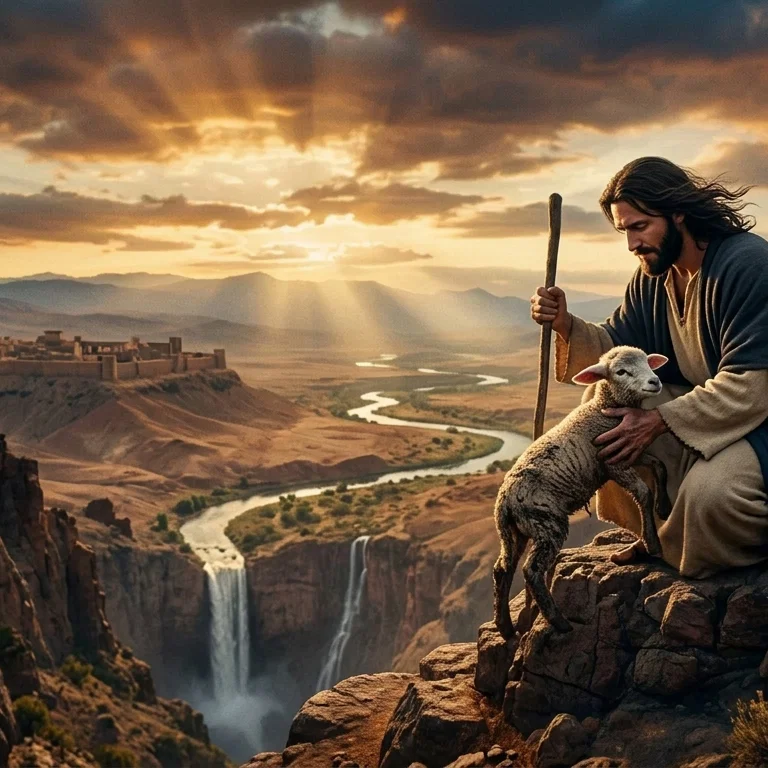 The Good Shepherd Finds His Lost Sheep
