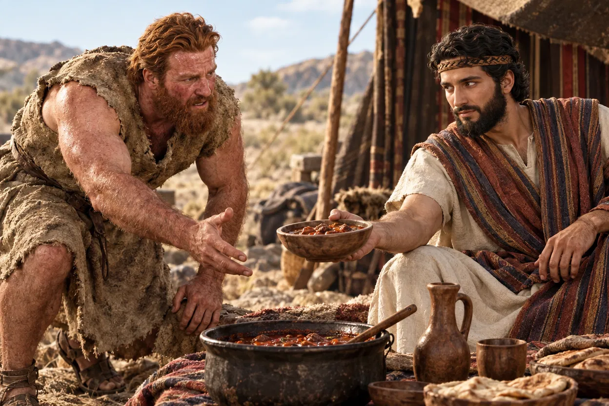 Esau Asks Jacob for the Red Stew