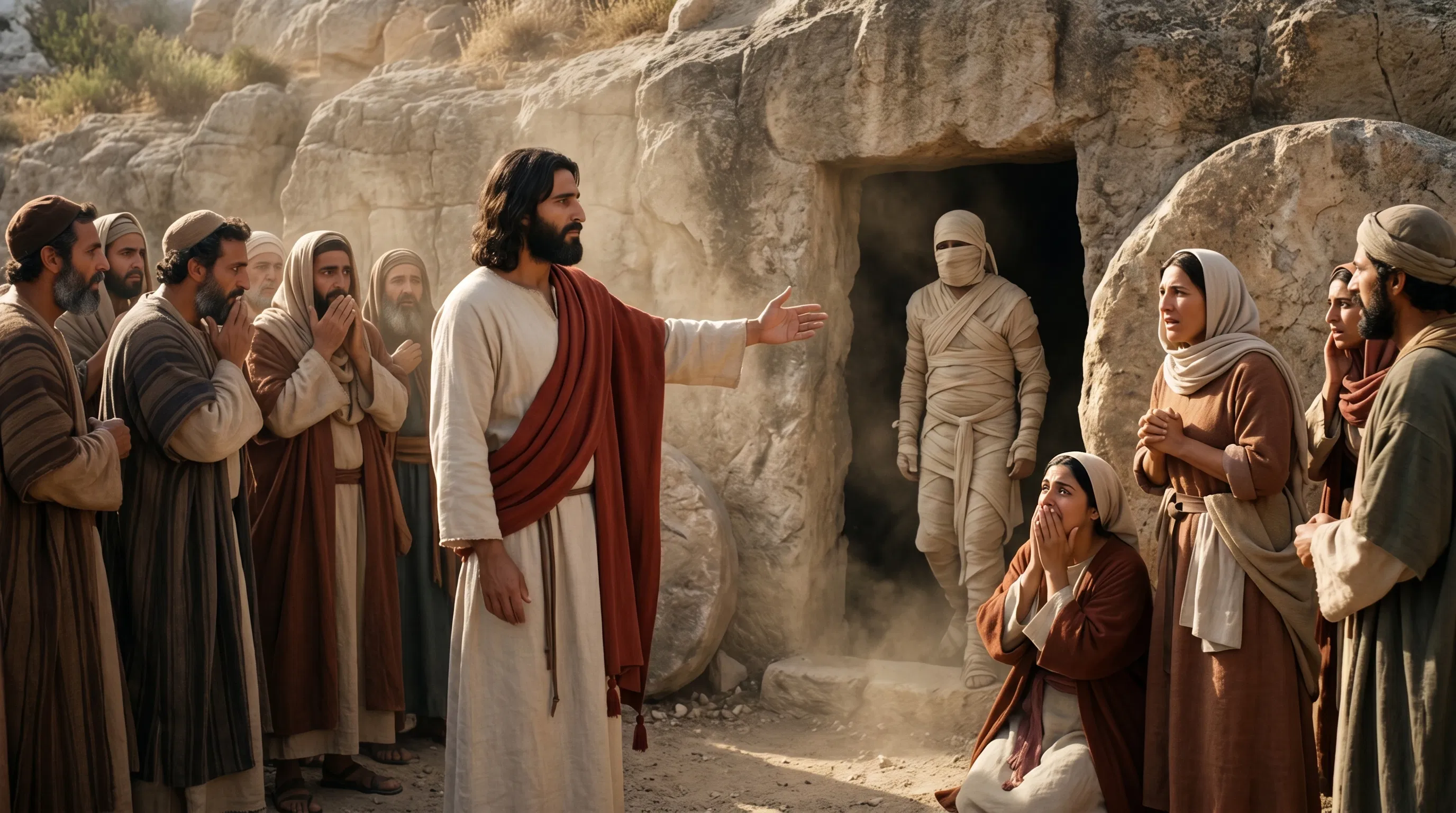 Jesus Calls Lazarus Out of the Tomb
