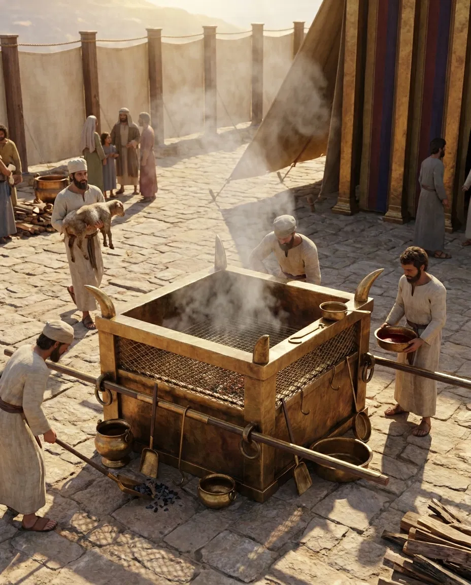 Priests at the Altar of Burnt Offering
