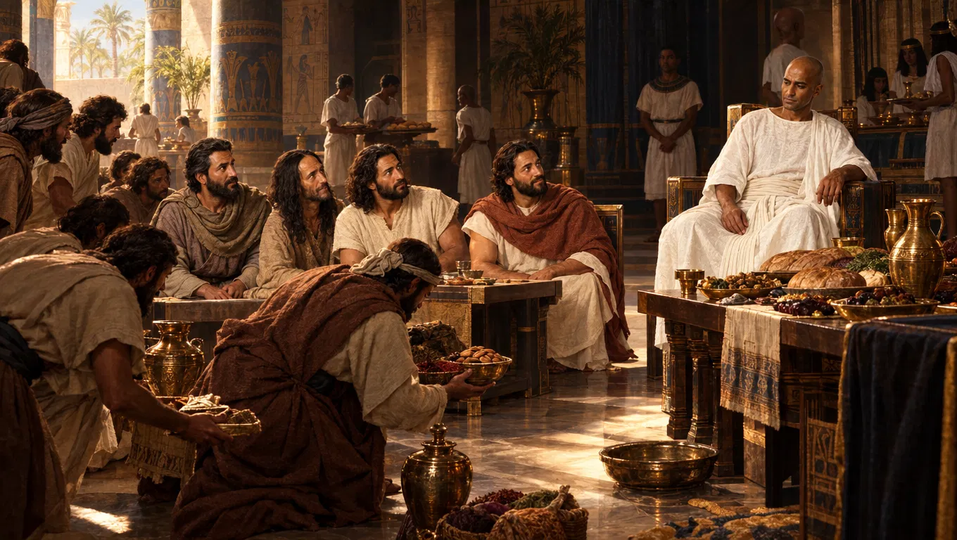 Joseph's Brothers Dine With Him in Egypt