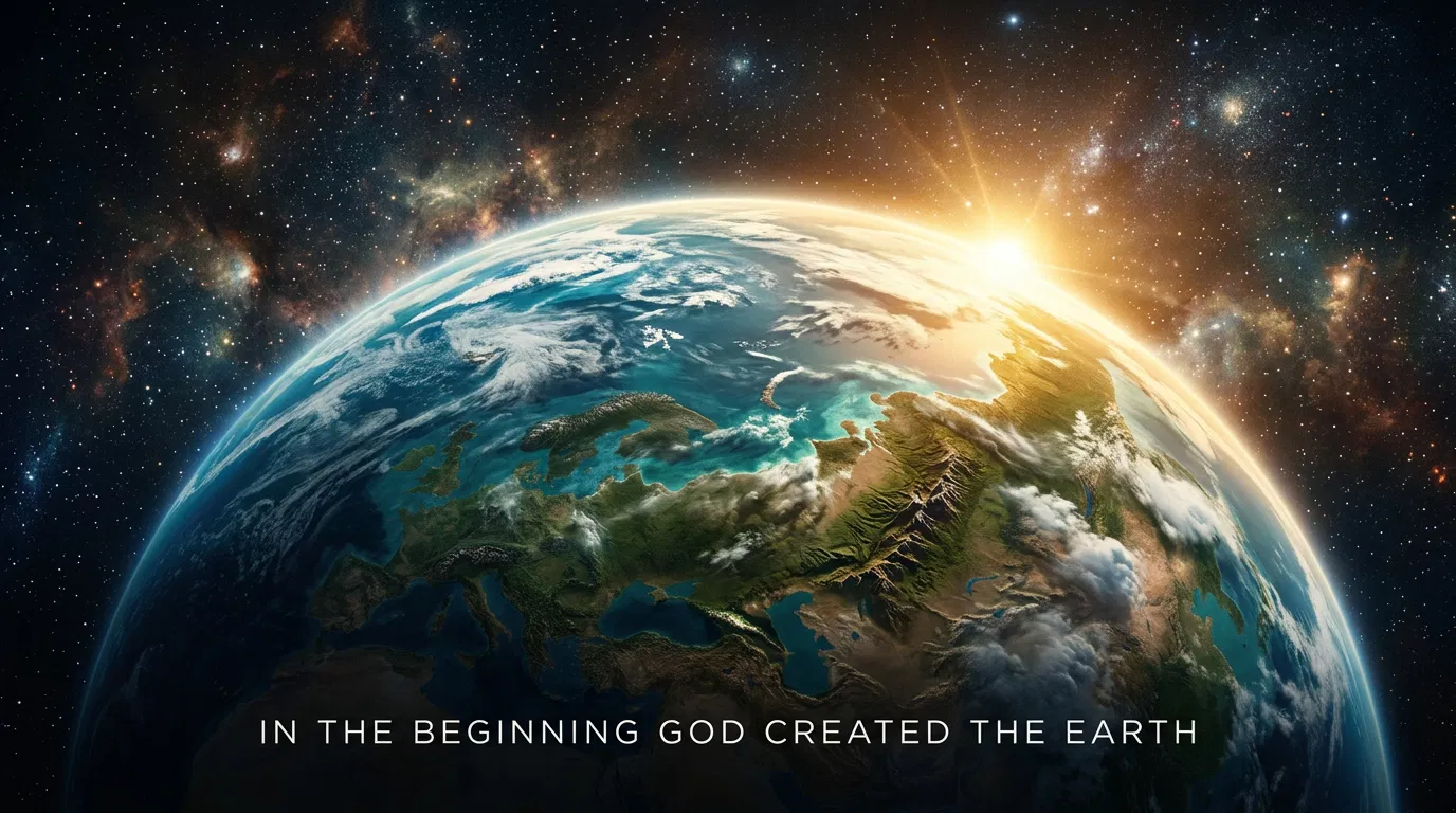 In the Beginning God Created the Earth