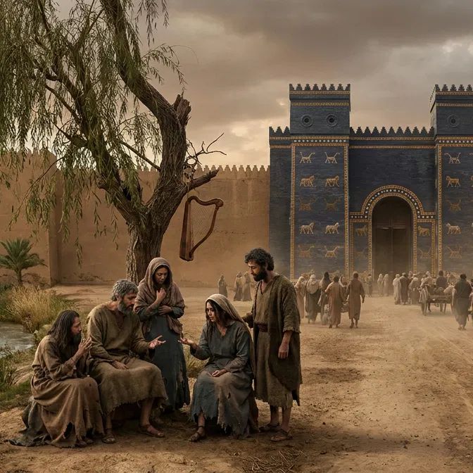 Israelites Weeping by the Rivers of Babylon