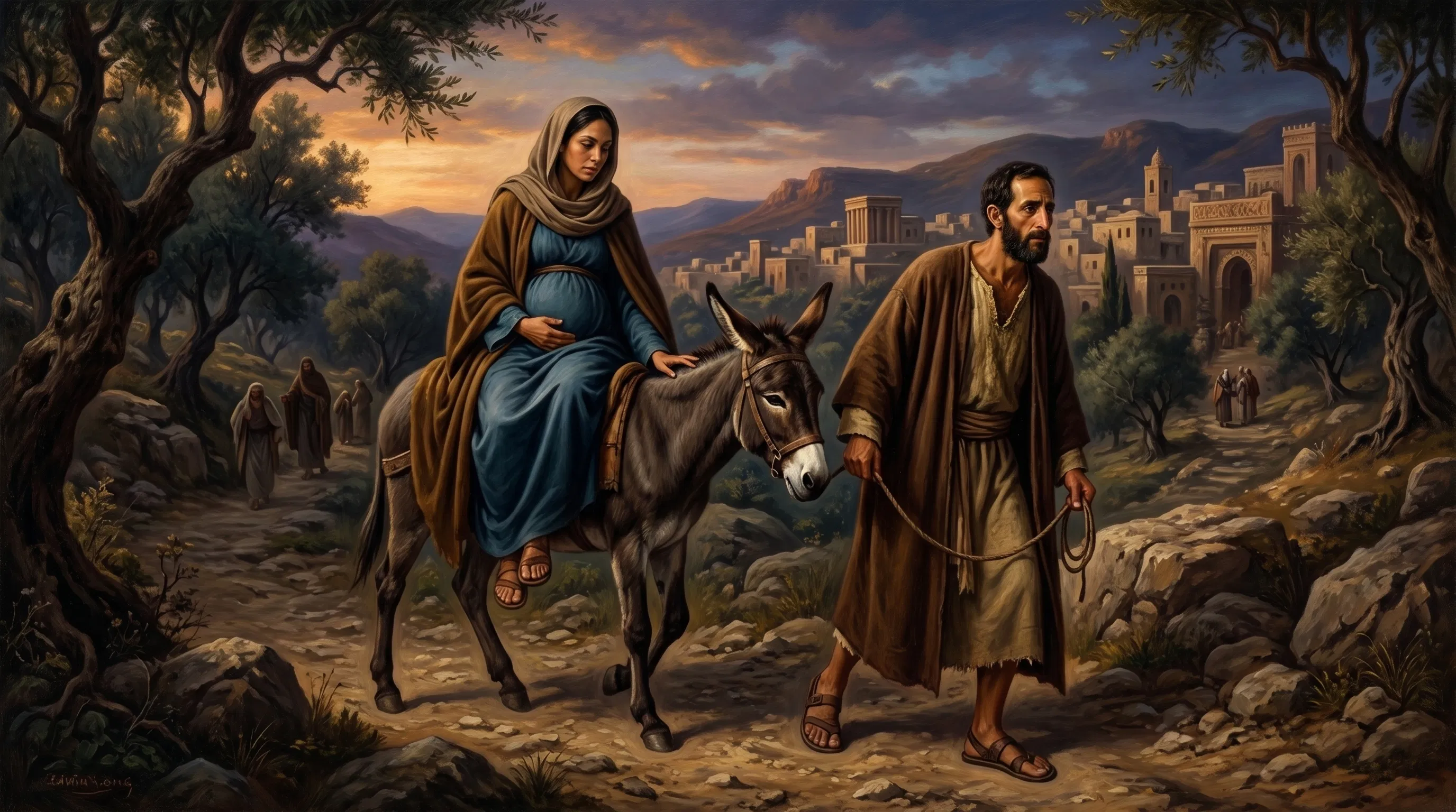 The Journey to Bethlehem's Quiet Night