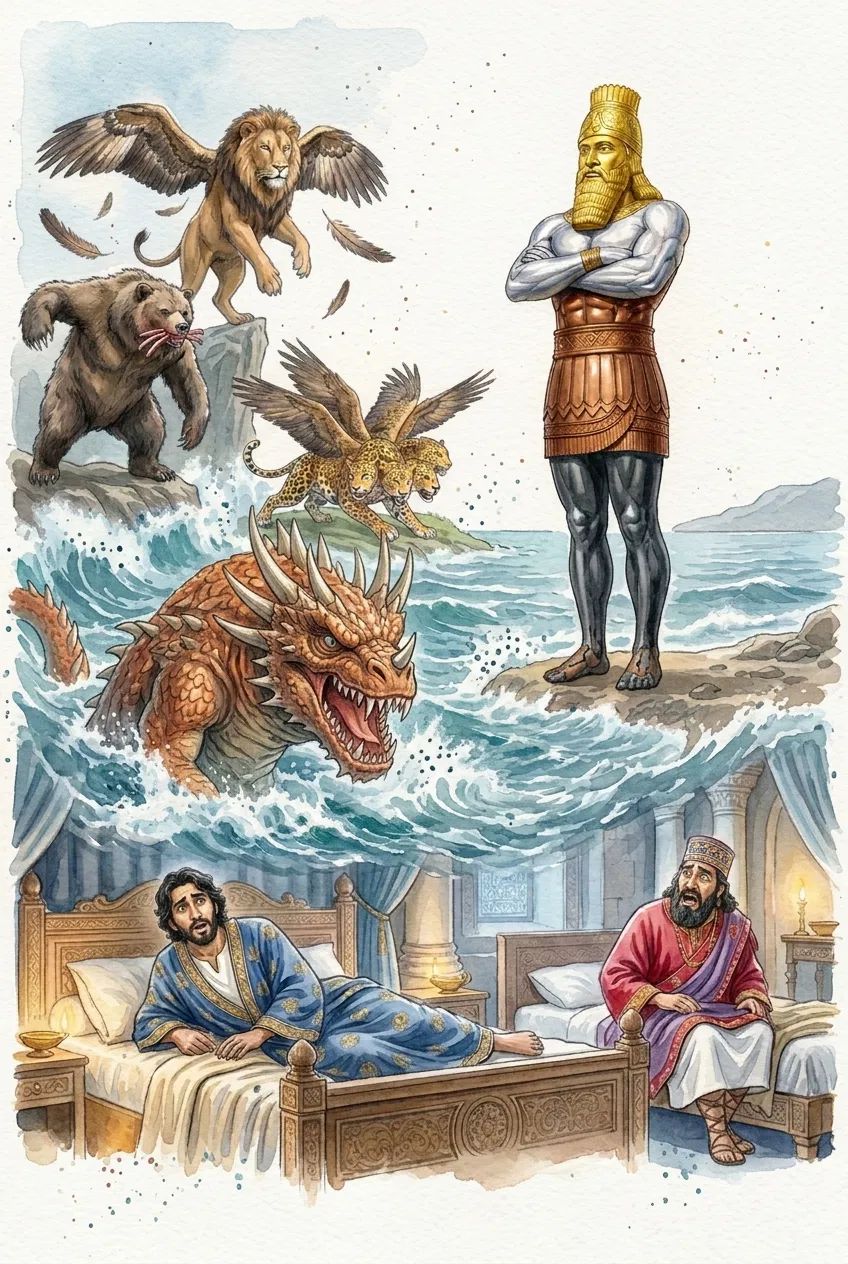 Nebuchadnezzar's Statue and Daniel's Four Beasts