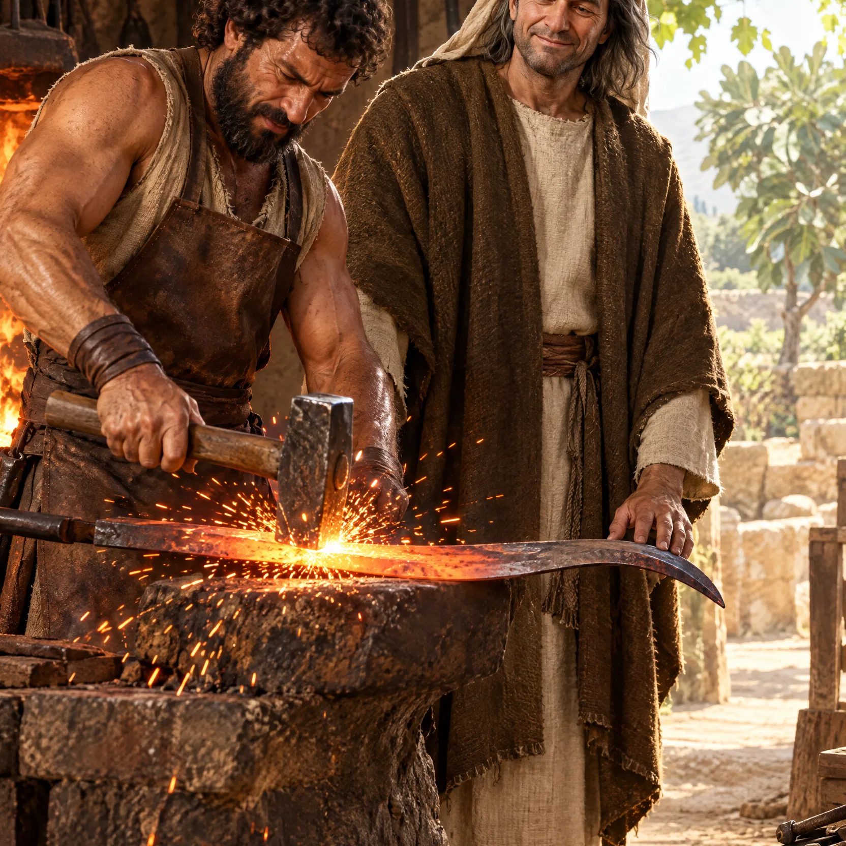 Swords Beaten Into Ploughshares Before the Prophet Micah