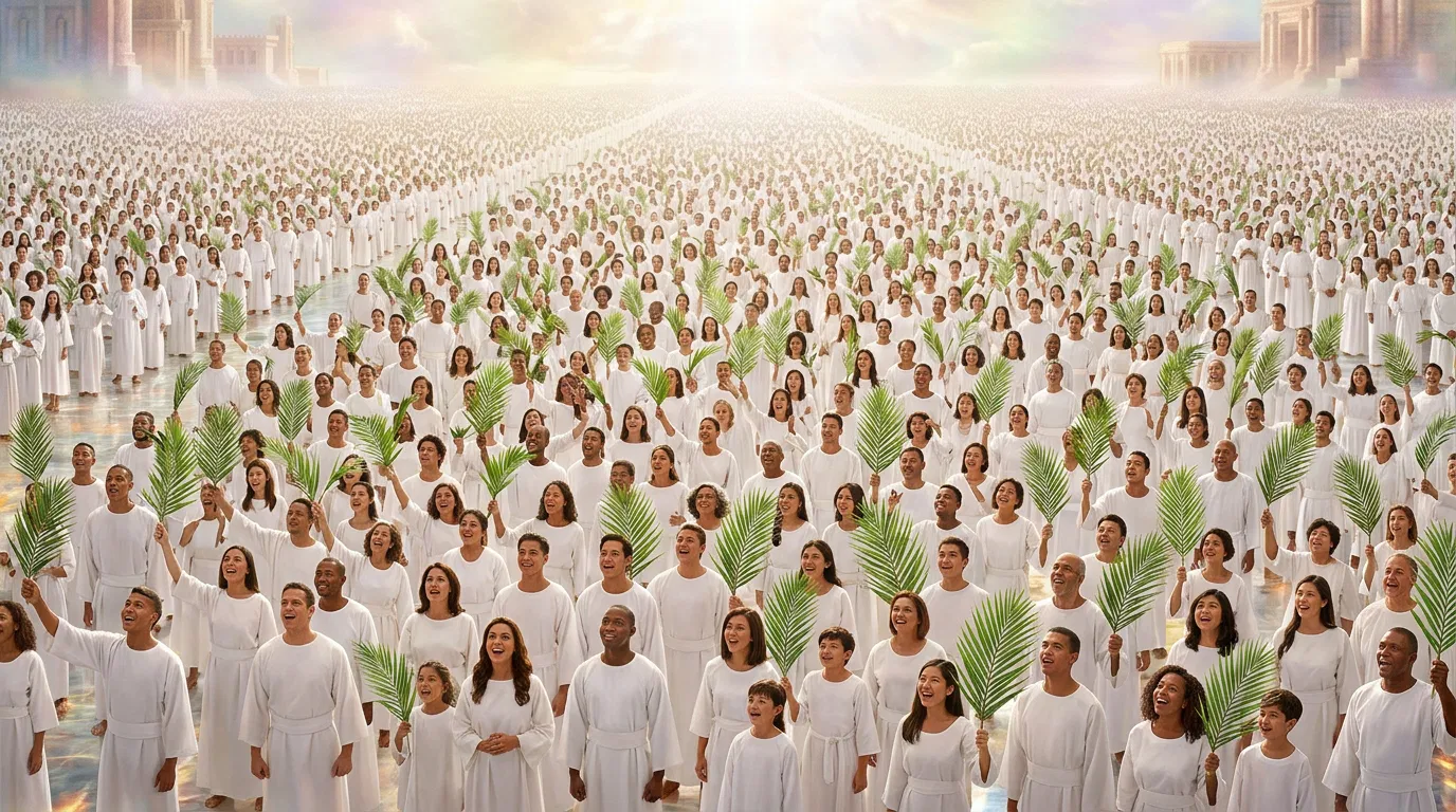 Great Multitude in White Holding Palms