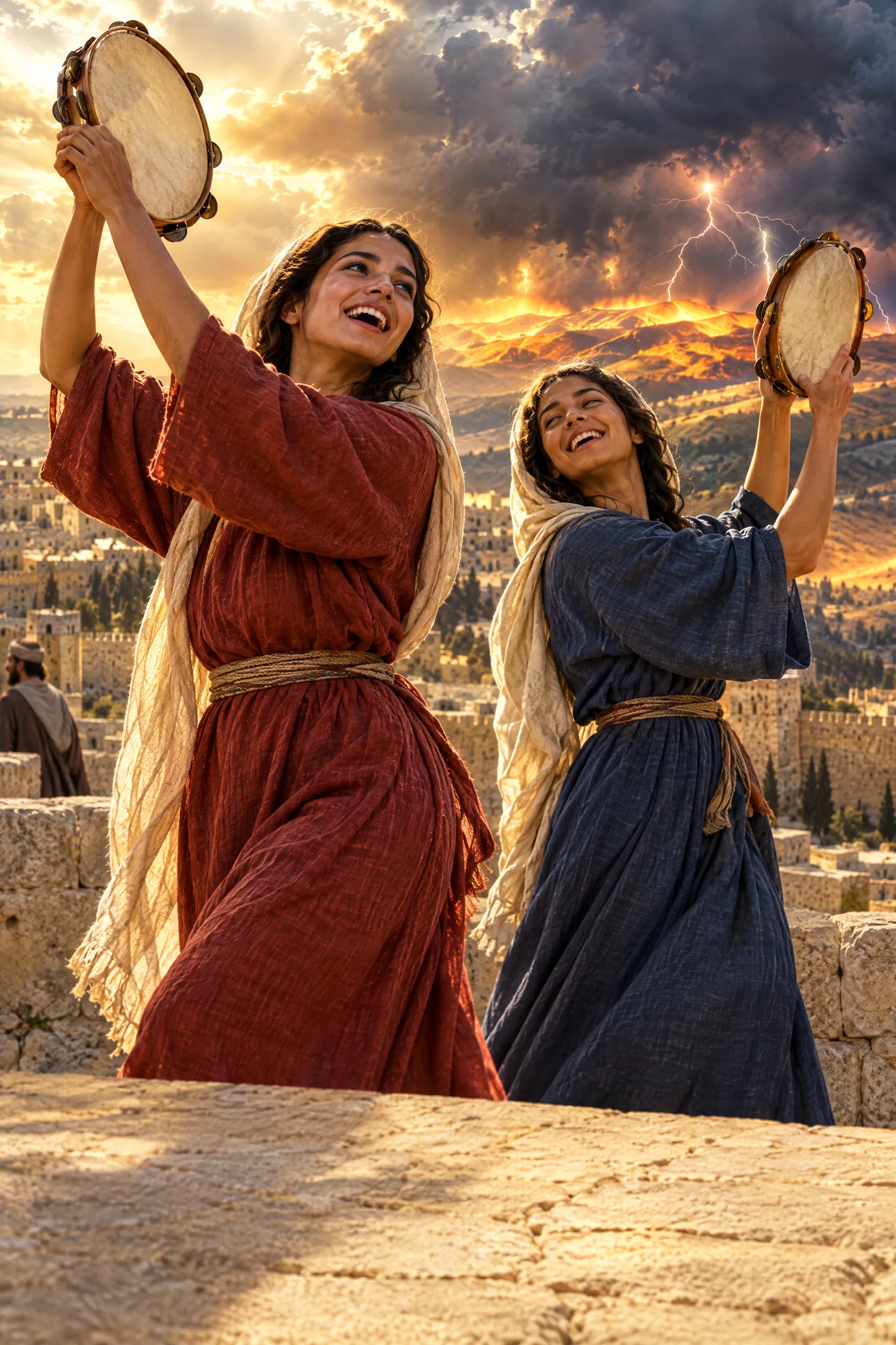 Daughters of Judah Dance on Jerusalem's Walls