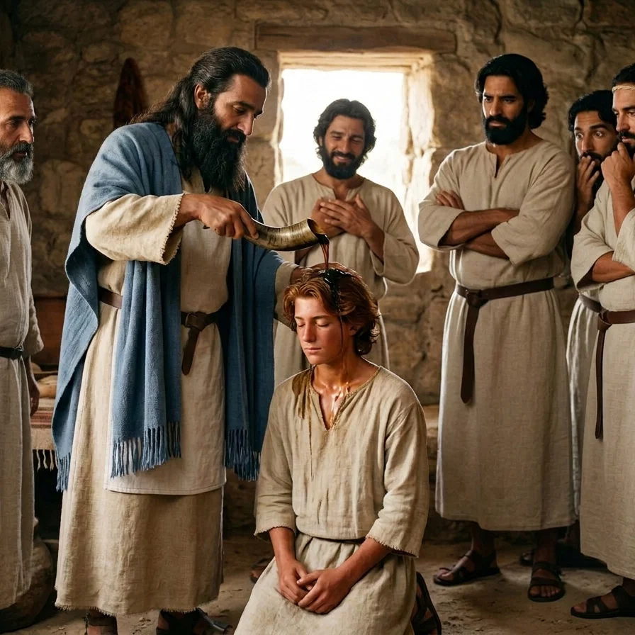 Samuel Annointing David
