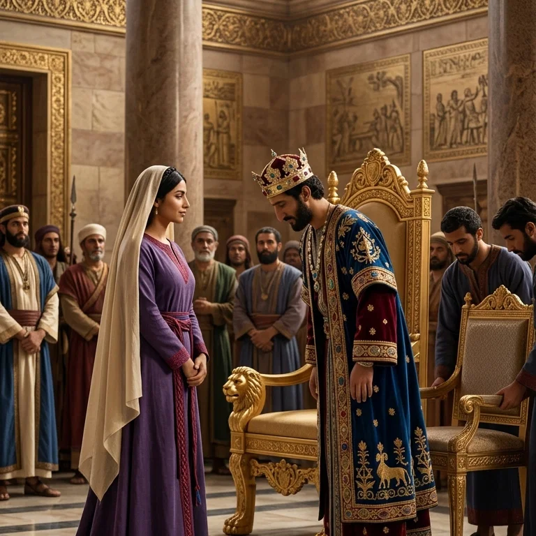 King Solomon Honors Queen Bathsheba