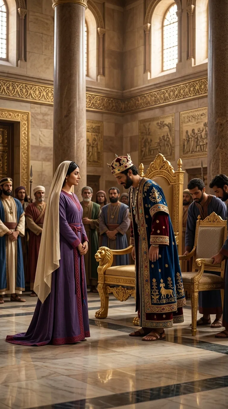 King Solomon Honors Queen Bathsheba