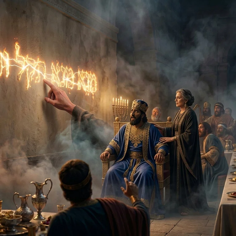 The Queen Mother tells Belshazzar about Daniel