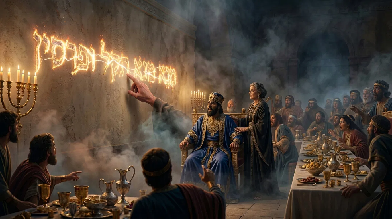 The Queen Mother tells Belshazzar about Daniel