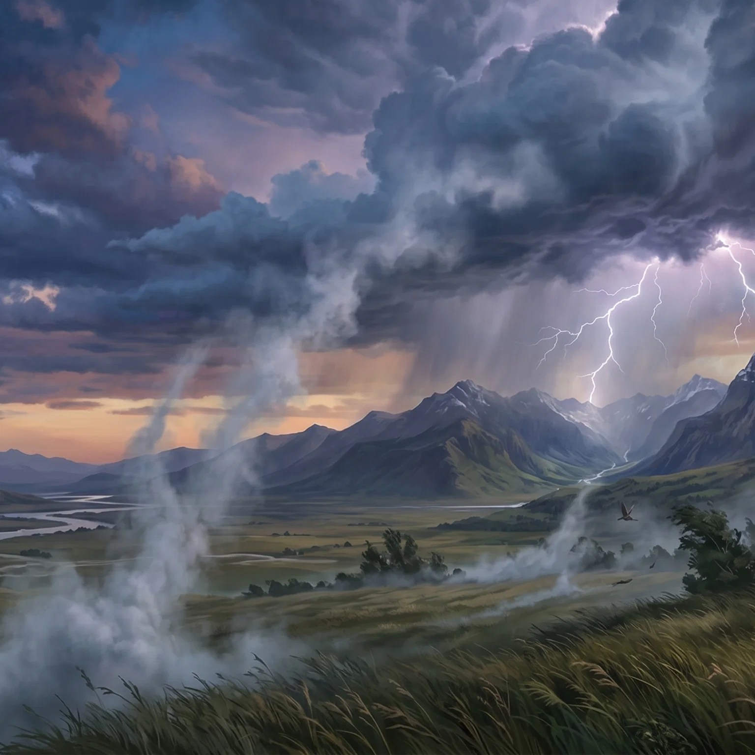 Divine Whispers of the Rising Mist