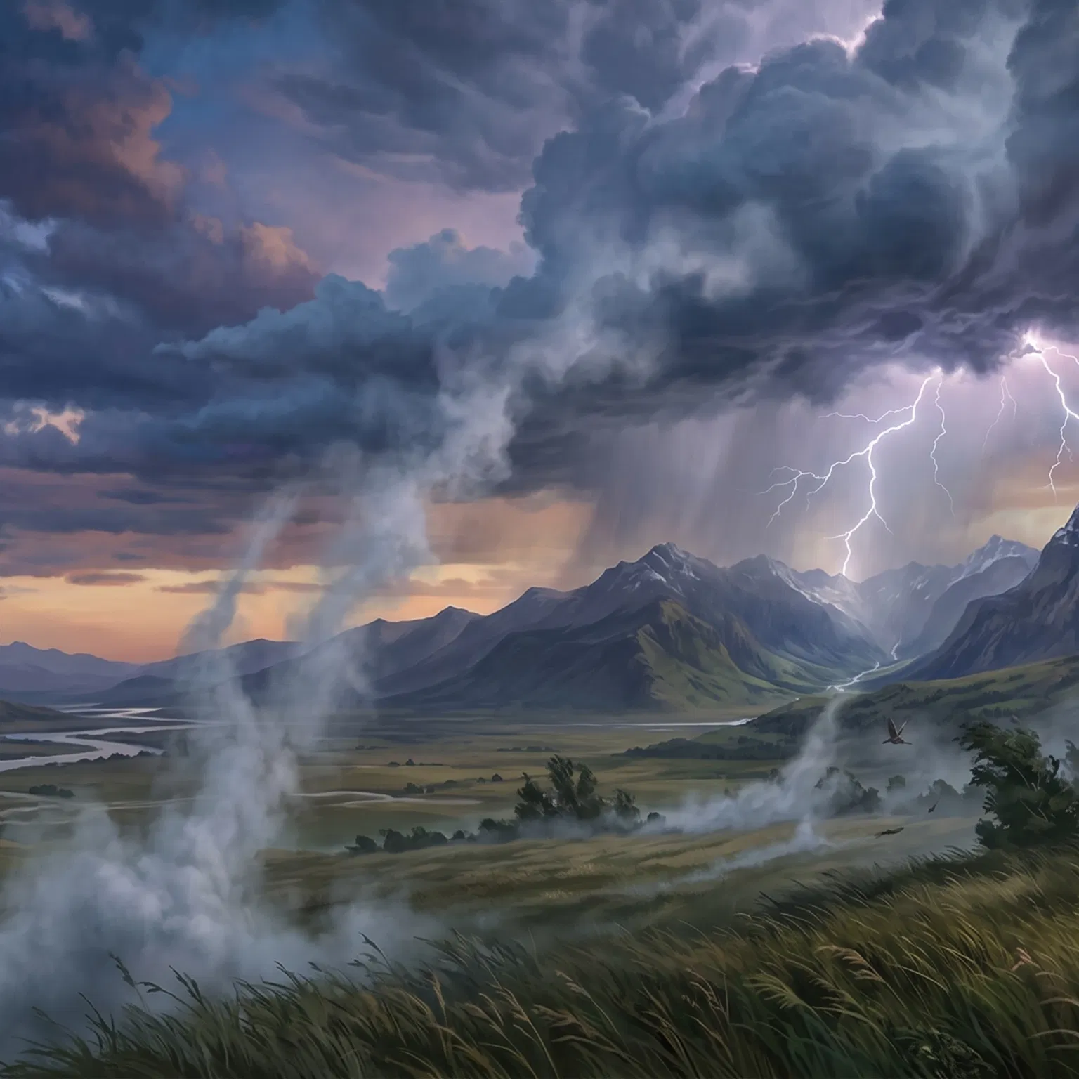 Divine Whispers of the Rising Mist