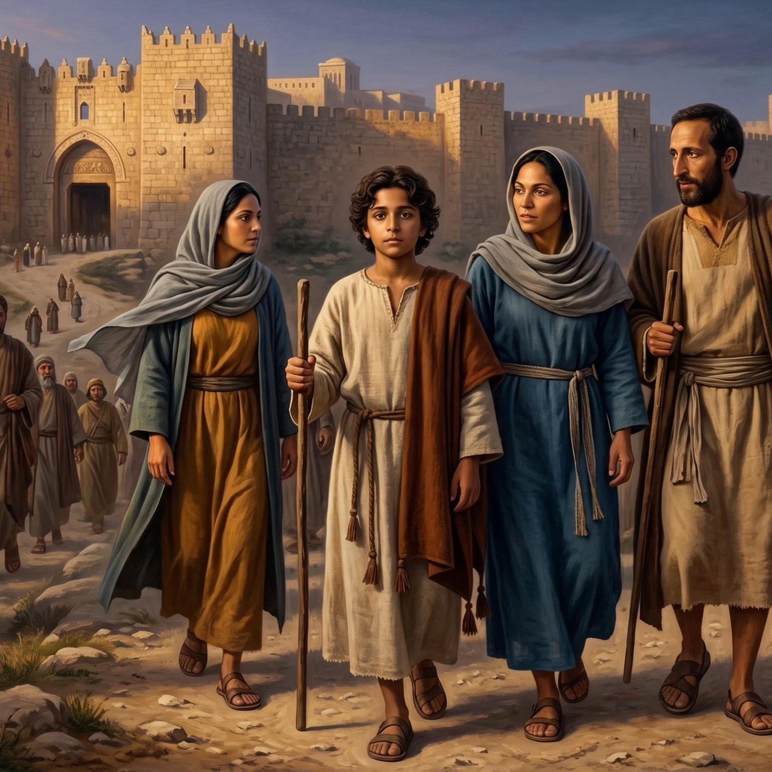 Young Jesus Among the Temple Scholars