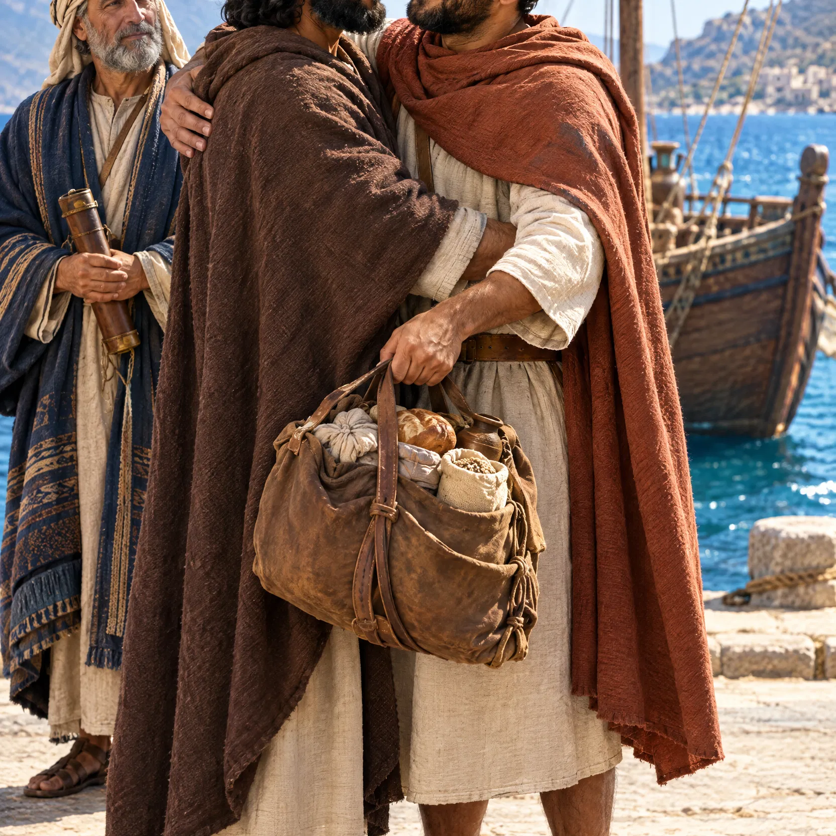 Titus Bids Apollos Farewell at the Harbour