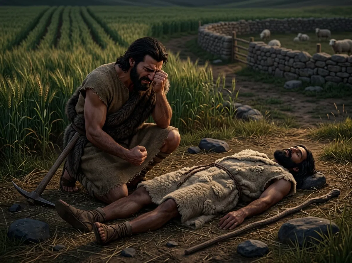 Cain Weeps Over the Body of Abel