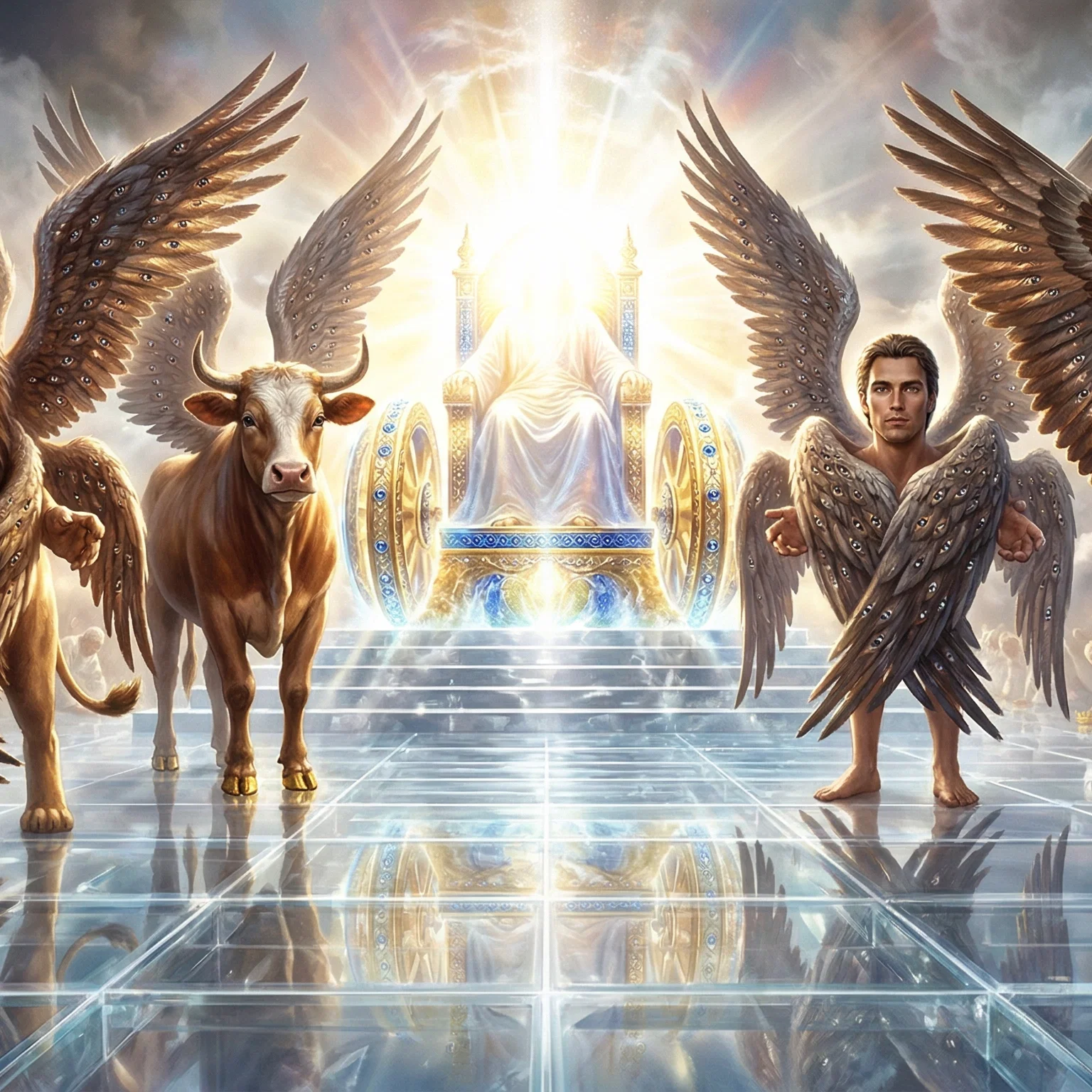 The Four Living Creatures Before Majesty