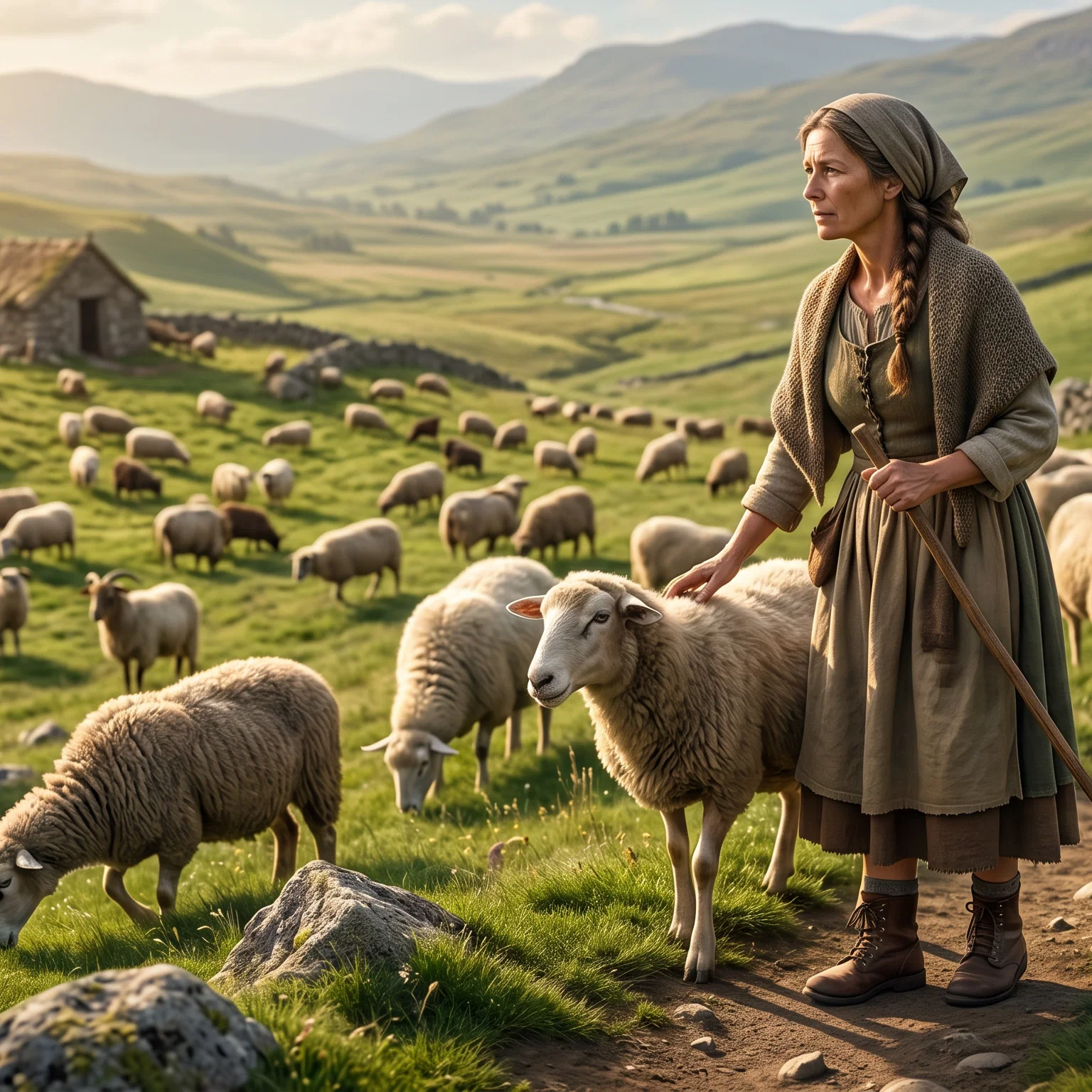 The Faithful Shepherd Watching the Flock